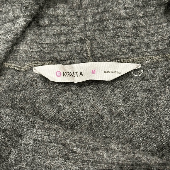 Athleta Cashmere Gray Cowl Neck Sweater size medium - Picture 10 of 11